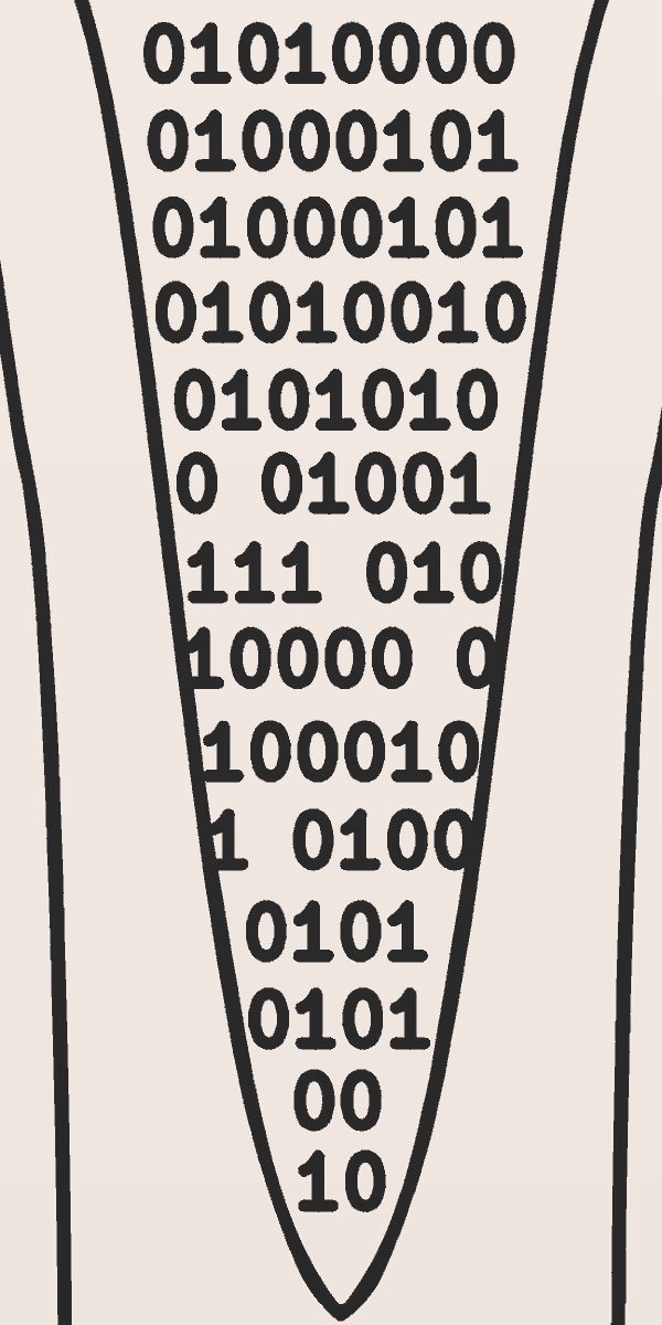 Anon, can you translate this? #Bitcoin is a funnel #PCBArt #binary