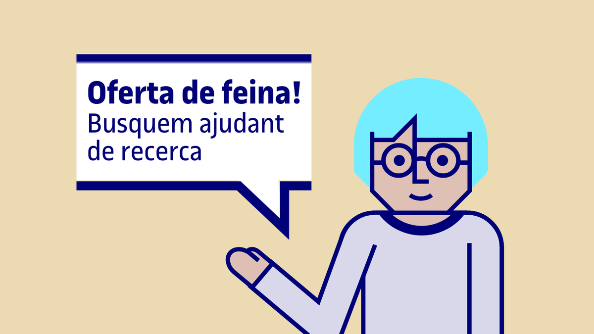 🧐 Uneix-te a l'equip @CNSC_IN3! 🔎 Programador i analista de dades per incorporar-se com ajudant de recerca al projecte AGEAI d'intel·ligència artificial i edatismes. 🗓️ Tancament de la convocatòria: 16/4 🔗 shorturl.at/ikGZ7 #IN3UOC #researchUOC #OfertaDeFeina