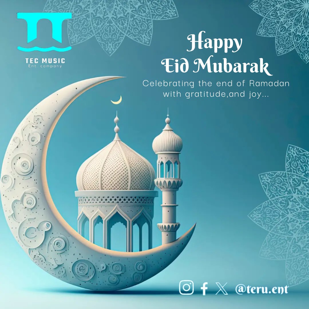tecmusic29's tweet image. Eid Mubarak from Tec Music ✨🌙

Wishing everyone celebrating a joyful Eid filled with love, unity, and blessings. Let&apos;s spread harmony through music this festive season.

ChatGpt #EidMubarak #UnityInMusic #tecmusic