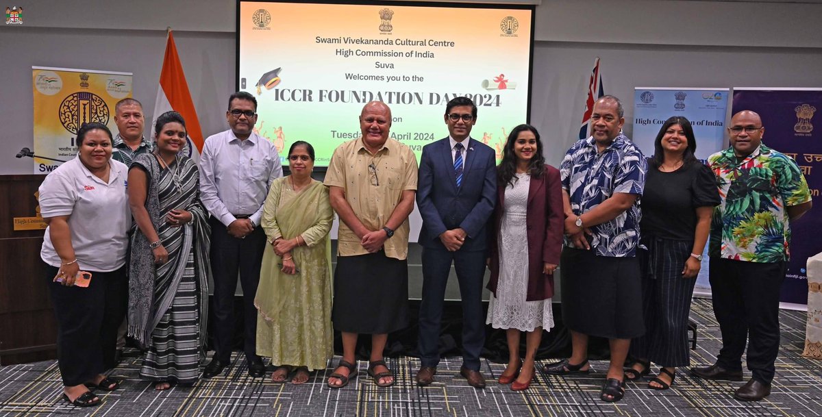 A delight to officiate at the #ICCRFoundationDay in Suva last night. It was an auspicious occasion where we not only commended the Indian Government’s commitment towards education but to celebrate vibrant cultures. God bless 🇫🇯🇮🇳