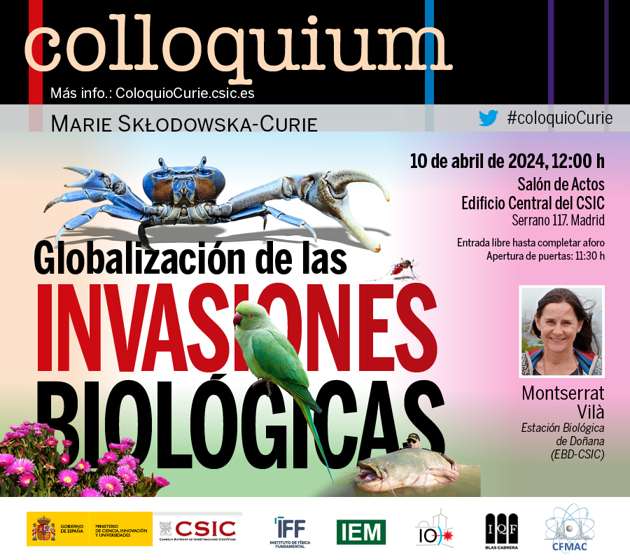 Si estáis por el campus del CSIC en Madrid no os perdáis la conferencia de Montserrat Vilà que nos va a regalar hoy a las 12h.
Si no estáis por aquí aun podéis verla en youtube.com/live/y3nf2jYFi…