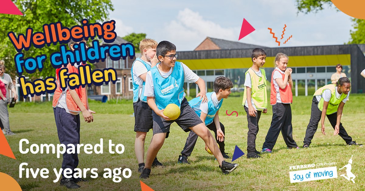 Children are reporting lower wellbeing compared to five years ago, according to Sport England. ​ Why not get them playing and having fun, whilst also helping them to develop key skills by trying one of the games on our Resource Hub: ​ ​ ​joyofmovingresourcehub.co.uk #JoyofmovingUK