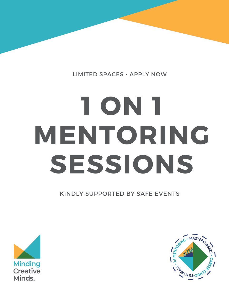 Last chance to apply 📢

Would you like a mentor to help guide you through your creative career? 

A mentor in your corner can tell you if you're going the right way towards progressing your career

Apply now before we close application entry this afternoon 🙌
