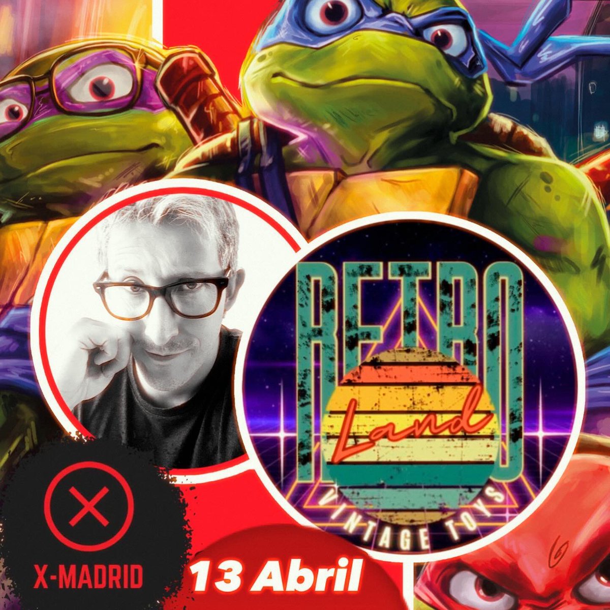 JuanJstrk's tweet photo. Bienvenidos a @retrolandvintagetoys !!! Amig@s este próximo sábado  13 de abril estaré en este pedazo de evento Retro que se celebra en el centro comercial @xmadrid_  será una pasada para los más nostálgicos! 🤣 tendréis exposiciones tiendas actividades y también estare yo 🤣🤣 https://t.co/zWA2NRozgL