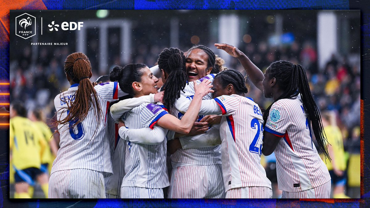 𝑳𝒆𝒔 𝑩𝒍𝒆𝒖𝒆𝒔 𝒆𝒏𝒄𝒉𝒂𝒊̂𝒏𝒆𝒏𝒕 🔥 Revivez en images la deuxième victoire consécutive de nos Bleues dans cette campagne de qualification face à la Suède, permettant à l’Équipe de France de rester leader du groupe A ! 💪 #SUEFRA #EnergieduFoot #DLDSept