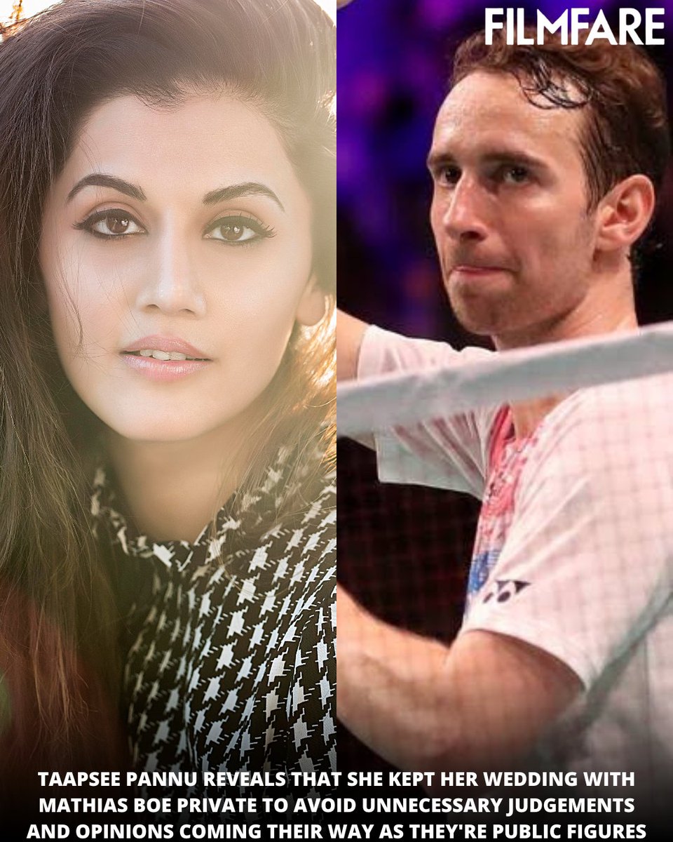 In one of her first interviews post marriage, #TaapseePannu reveals the reason behind keeping her wedding with Badminton player #MathiasBoe private.