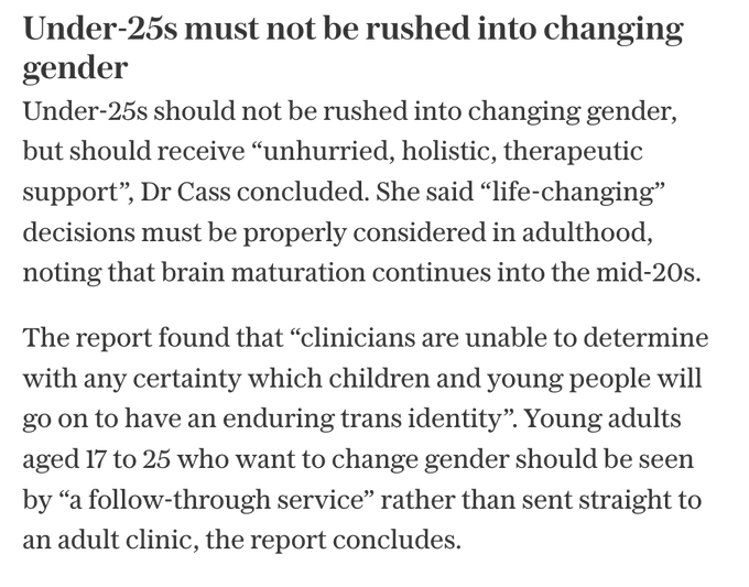 Best stop everyone under the age of 25 from having kids then, because absolutely nothing is more irreversible & life-changing than that