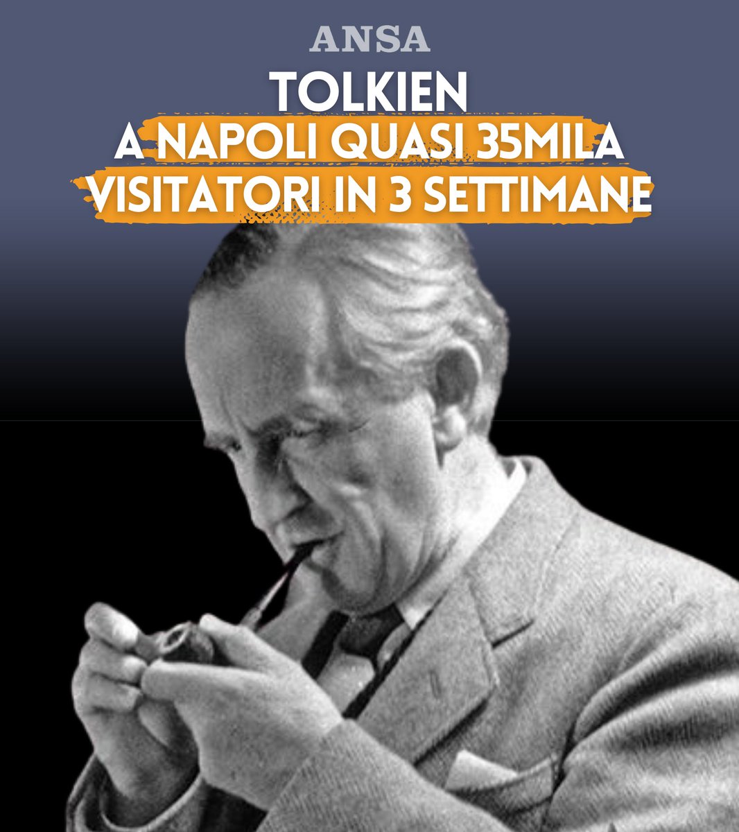 Tolkien, a Napoli quasi 35mila visitatori in 3 settimane. Su @Agenzia_Ansa