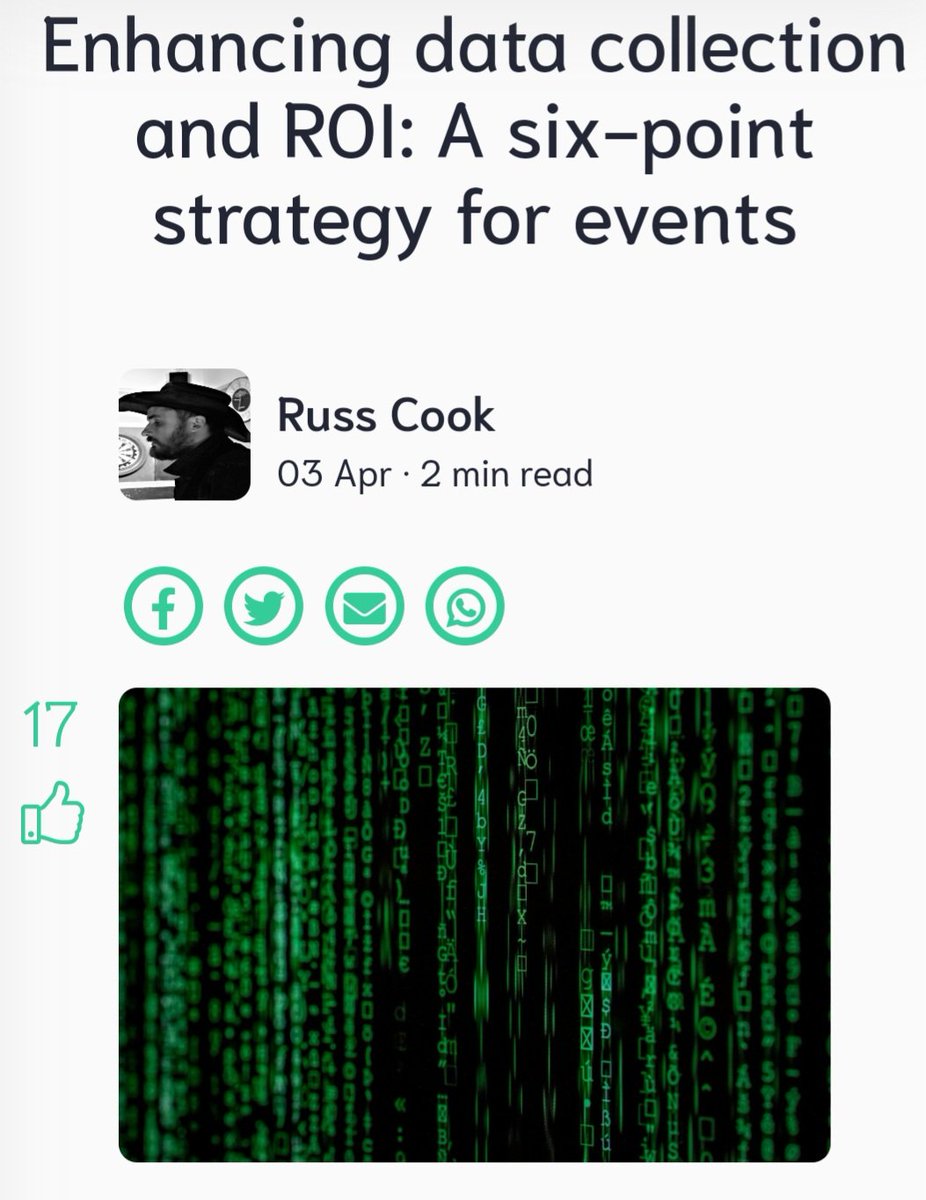 Collecting data in the right way is vital for the development of any business. But establishing the right processes from the get-go is key… bit.ly/3TRsWLI #data #events #ROI