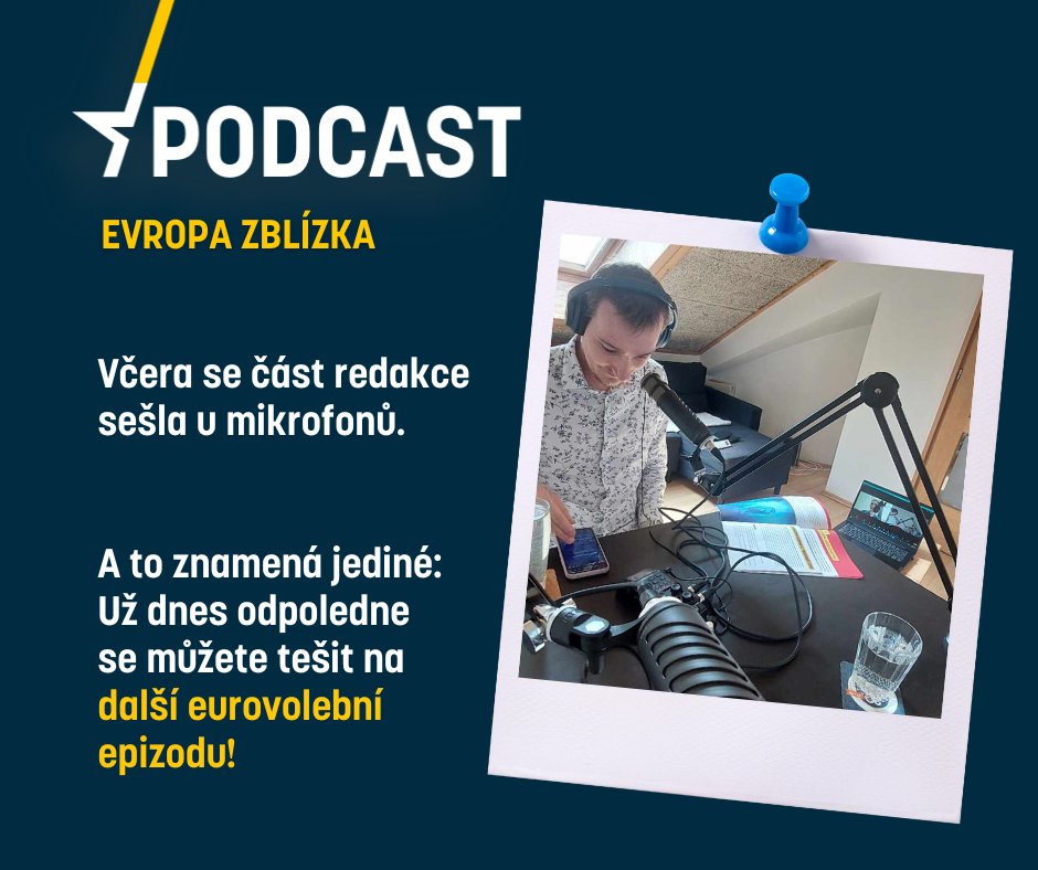 Nový díl 🎙#Evropazblízka bude po čase opět o 🗳️ #eurovolby! Poslouchejte na webu a v aplikacích už dnes odpoledne.