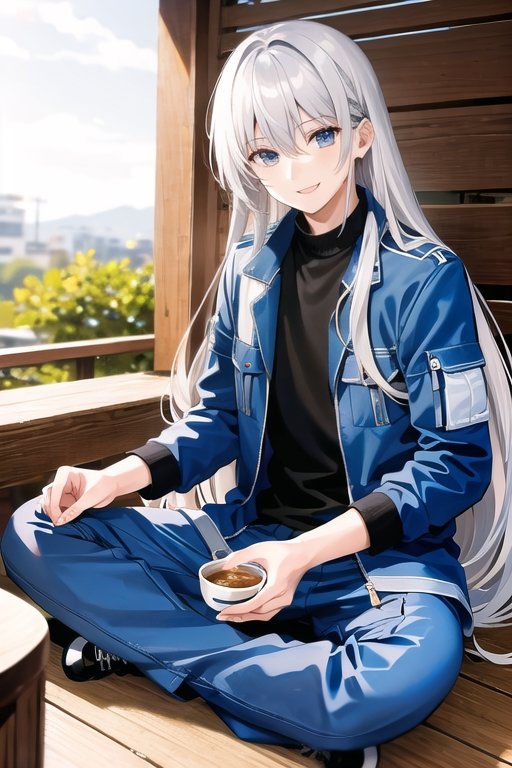 suananojuunin's tweet photo. 異世界からやってきたイケメン王子、生活のために就職す〜でも湯呑みの持ち方だけはまだ苦手です〜
＃AIアート https://t.co/BCCWv4ceKd