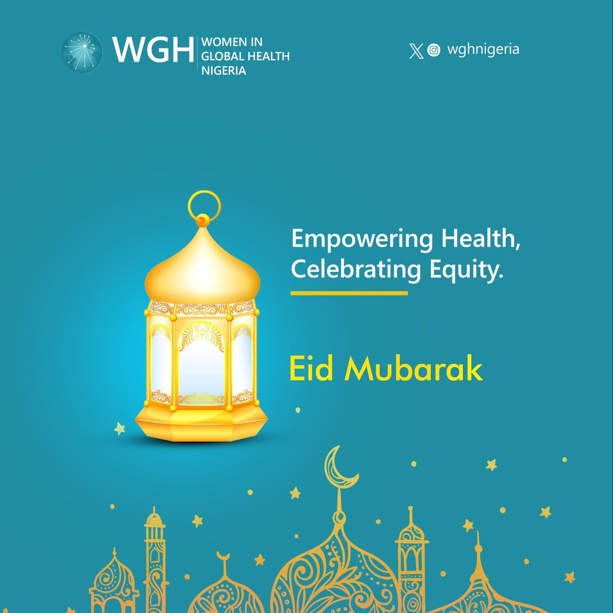 Eid Mubarak from all of us at Women in Global Health Nigeria.