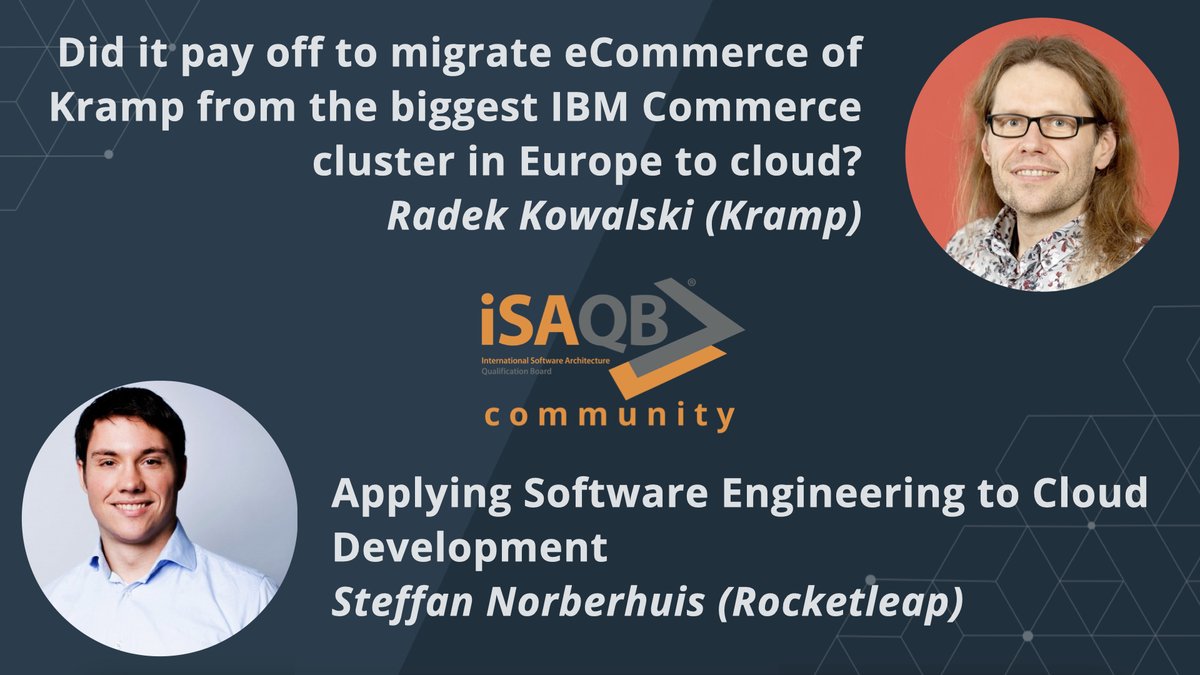 Just scheduled: the next meetup for the Dutch @iSAQB
Software Architecture Community, aimed at exchanging software architecture experiences with peers. Join us on April 24th in Utrecht (NL) for two talks about cloud architecture!
meetup.com/isaqb-nl/event…