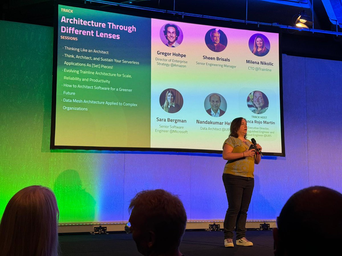 The day is finally here! We have 5 amazing speakers lined up in the 'Architectures through different lenses' track. Come say hi! #QConLondon