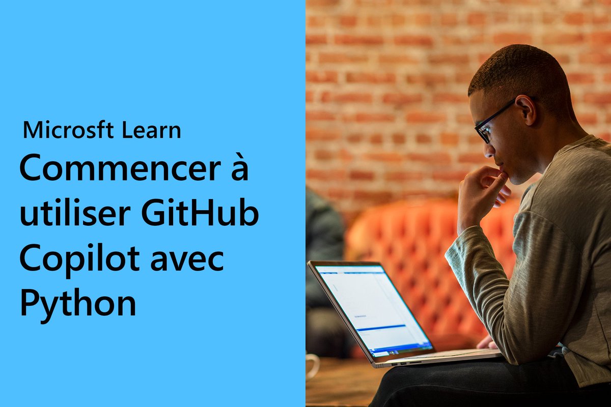 Découvrez une meilleure façon de coder en Python. Consultez ce module gratuit de Microsoft Learn sur la façon dont GitHub Copilot propose des suggestions pendant que vous codez en Python : msft.it/6012cFyDg
