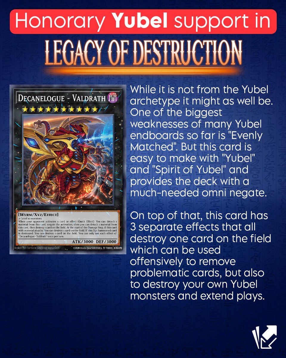 This is already the second wave of Yubel Legacy Support this year With this deck in the format every deck is now weak to Superpoly #YGONews This is already the second wave of Yubel Legacy Support this year With this deck in the format every deck is now weak to Superpoly #YGONews