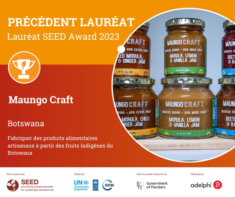 Maungo Craft – lauréat du SEED Award de l'adaptation au climat 2023 au #Botswana 🌍 En savoir plus sur l'entreprise➡️ postulez maintenant pour les #GreenEntrepreneurshipAwards2024 by SEED ➡️ platform.seed.uno