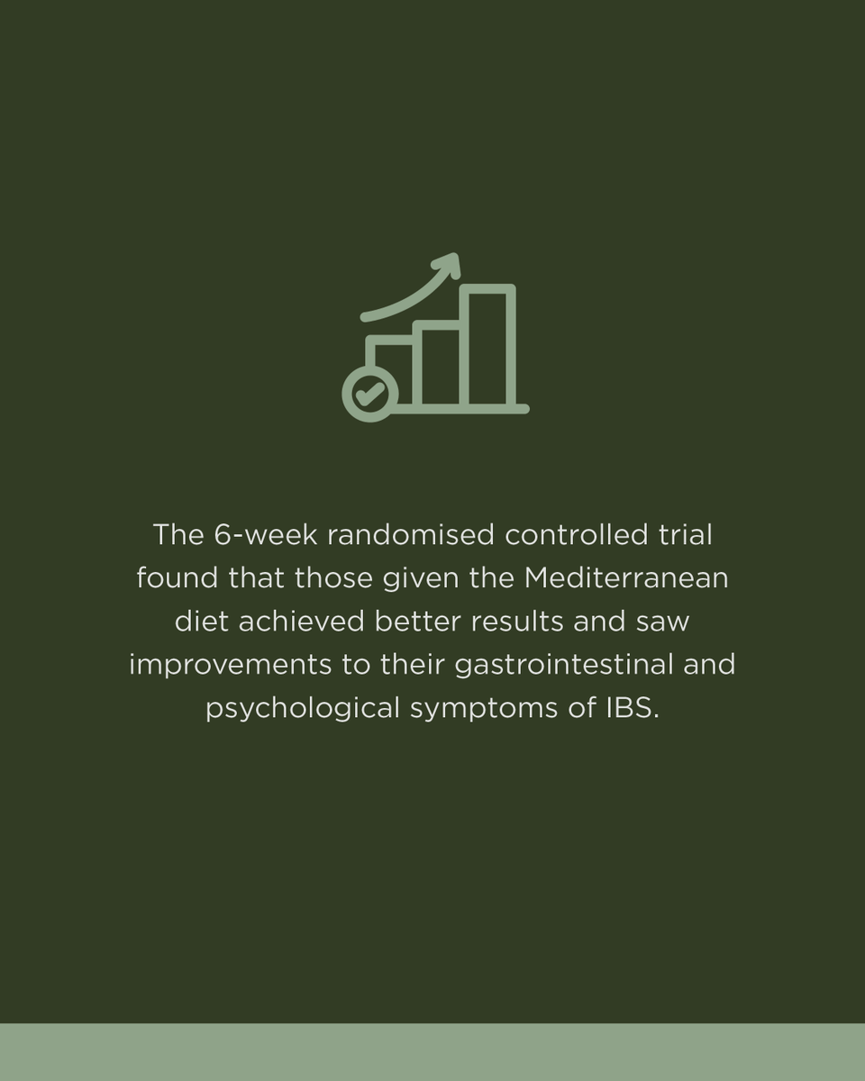 A recent clinical trial found that the Mediterranean diet, which encourages enjoying plenty of EVOO and fresh fruits and vegetables, saw great improvements in gastrointestinal and psychological symptoms in those experiencing IBS. 

Learn More: bit.ly/4axE32Q