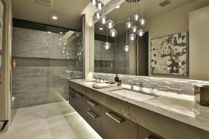 Accentuate Your Space: Modern Bathroom Design Ideas #remodelling #redesigning #bathroom #design #hardware #faucets #lighting #led #wallpapers #tiles #shelves Follow @MyDecorative build.com.au/accentuate-you…