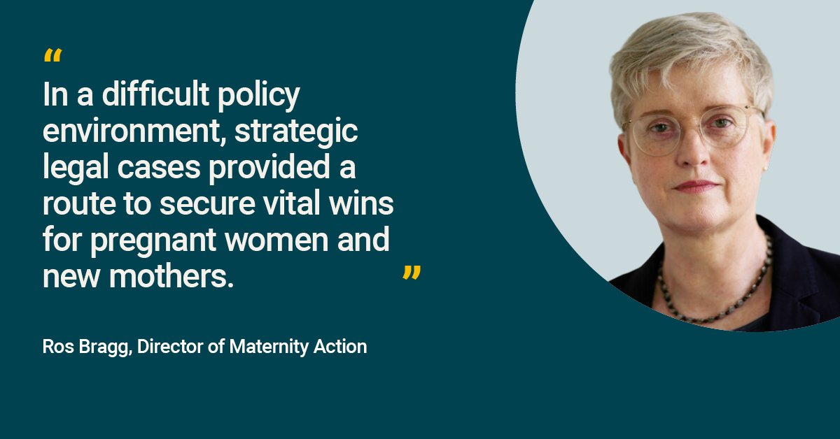 How can strategic legal action help charities to achieve change? @MaternityAction's director Ros Bragg on how legal action can be a vital strategy to achieve changes in law in a difficult policy context: bit.ly/3wznG7i