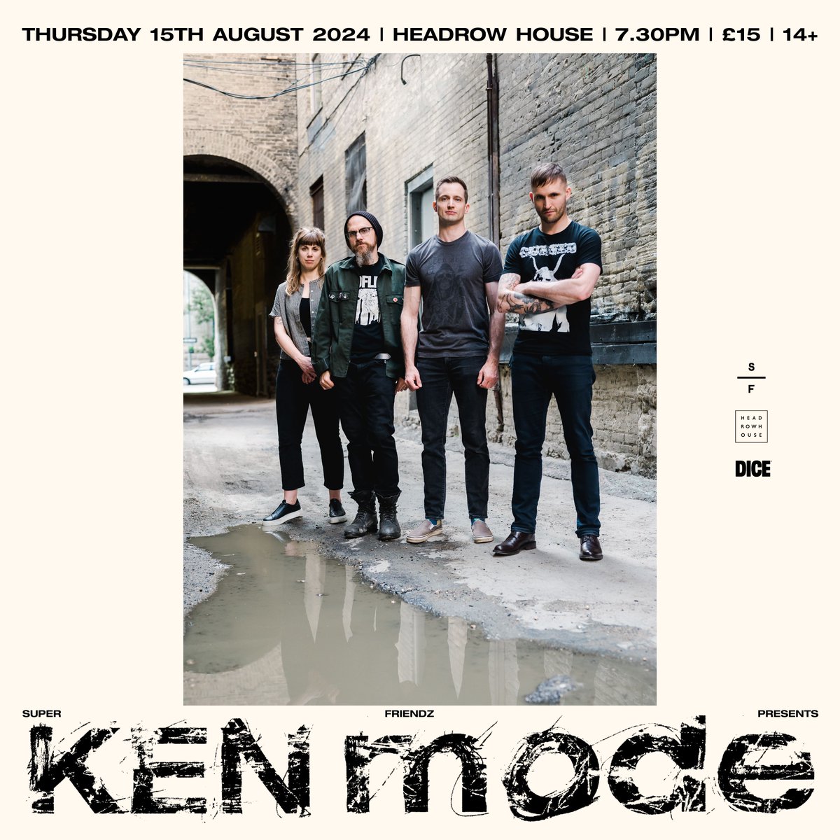 Just announced ~ Canadian noise rock band @kenmodeofficial are set to play Headrow, August 15th 🙌 Tickets on sale now! Head to the link below for yours. buff.ly/3VQsEHj