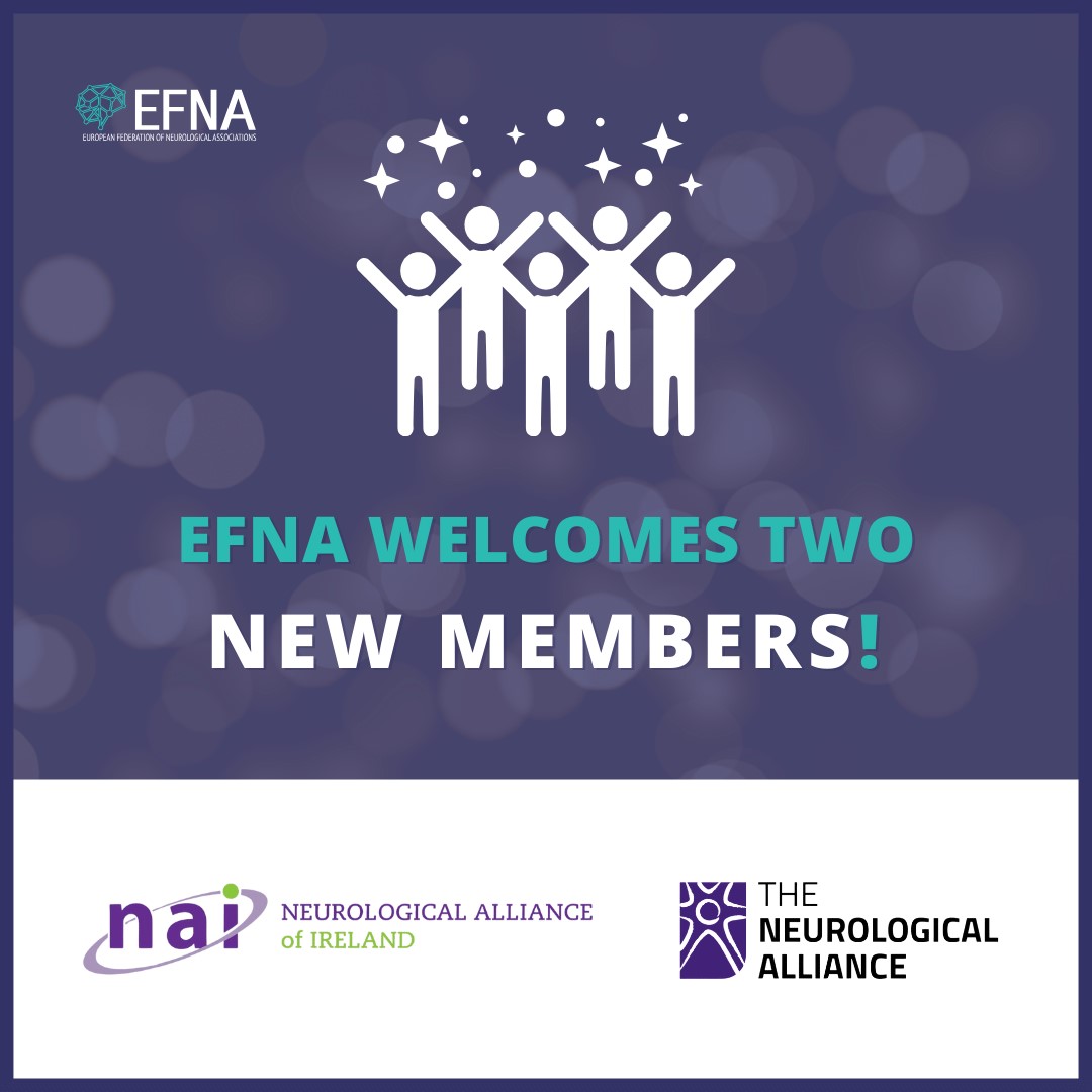 NAI are delighted to have become new members of @EUneurology The European Federation of Neurological Associations [EFNA] mission is to make neurological patient rights and needs heard at the highest level. Go to efna.net for more about them and their work.