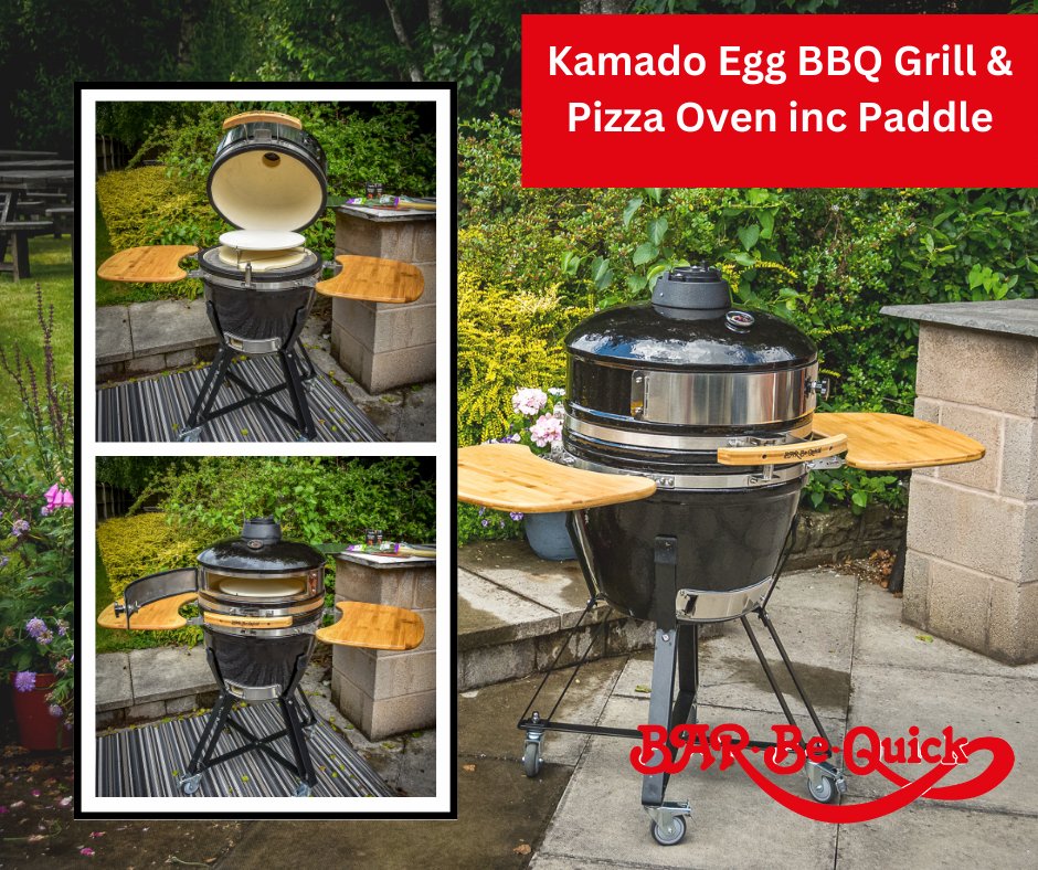 Pizza Wednesday anyone? 🍕 Our 2-in-1 Kamado Egg BBQ Grill & Pizza Oven means you can grill your steaks and cook pizzas to perfection. 😋 Shop it on our website. barbequick.com/grillguide/pro… #coolitquick #bbq #bbqs #bbqfamily #bbqlovers