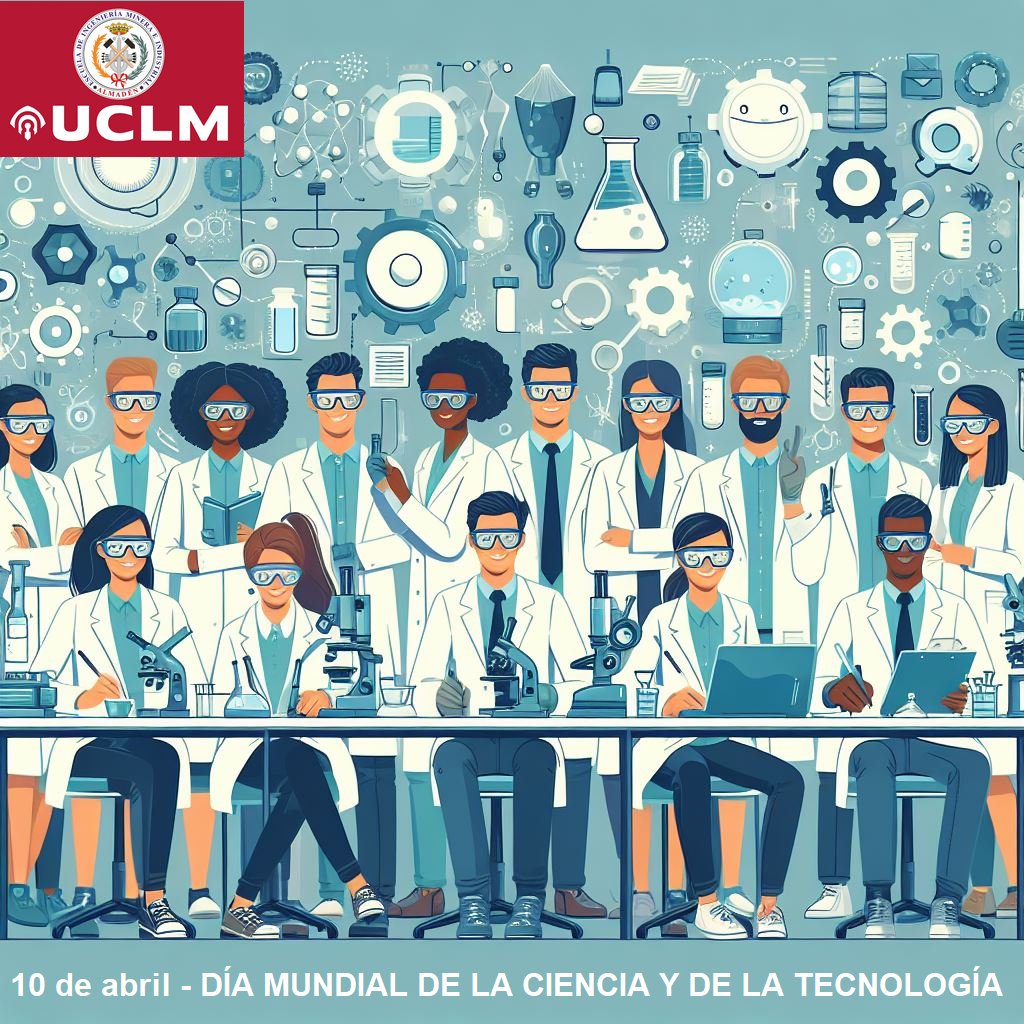 𝗗𝗶́𝗮 𝗠𝘂𝗻𝗱𝗶𝗮𝗹 𝗱𝗲 𝗹𝗮 𝗖𝗶𝗲𝗻𝗰𝗶𝗮 𝘆 𝗹𝗮 𝗧𝗲𝗰𝗻𝗼𝗹𝗼𝗴𝗶́𝗮

La <a href="/Esc_Ing_Almaden/">EIMIA</a>, de la <a href="/uclm_es/">Universidad de Castilla-La Mancha</a>  , os desea un feliz día mundial de la ciencia y de la tecnología.
#díamundialdelacienciaydelatecnología