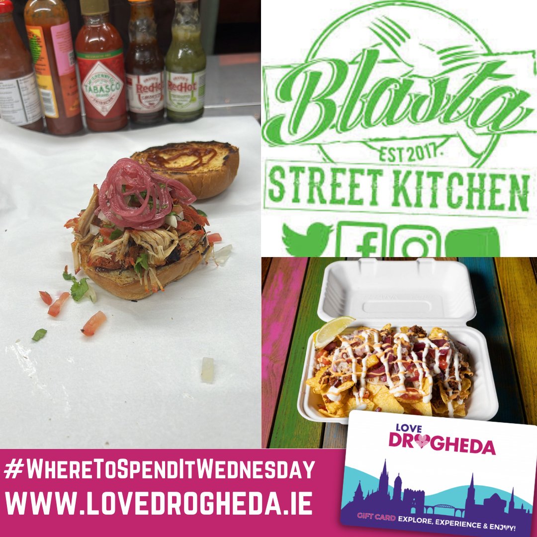 There’s a new food truck in town - Blasta Street Kitchen Leinster! 🍴Located at Sarsfields Bar, they have loads of yummy options, and you can use your Love Drogheda Gift Card there! See all the local spots that accept the Gift Card at tinyurl.com/5fedenfh #LoveDrogheda