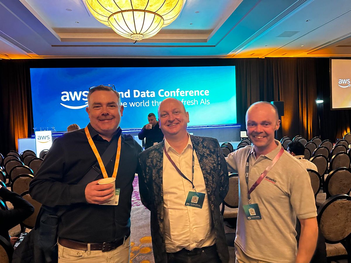 AnaekoLtd's tweet photo. The Anaeko team are looking forward to todays discussion topics at the @awscloud AI &amp; Data Conference in #Kilkenny.

Showcasing the power of Generative AI, Predictive ML, &amp; Advanced Data Analytics for organisations.
#AWS #AI #Data #Analytics #PredictiveAnalytics #Ireland https://t.co/Bt6dZ0lJWB