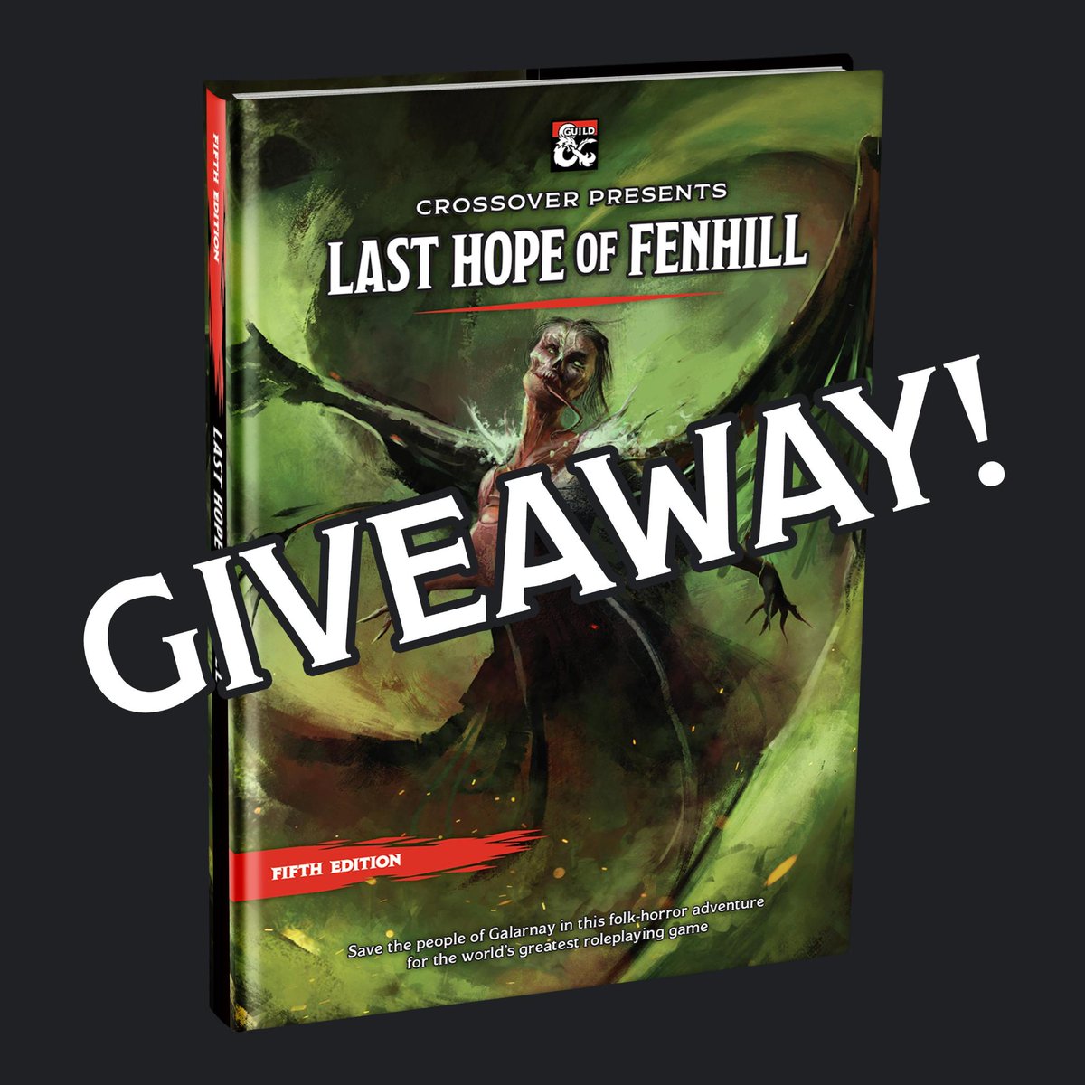 #GIVEAWAY Our D&D folk horror adventure releases May 1st on @DMs_guild. To celebrate we're giving away a free copy! How to enter: -> Share this post -> Visit wearecrossover.com/fenhill and & sign up We'll select a winner April 28th to receive a PDF on release. #TTRPG #dnd5e #dnd