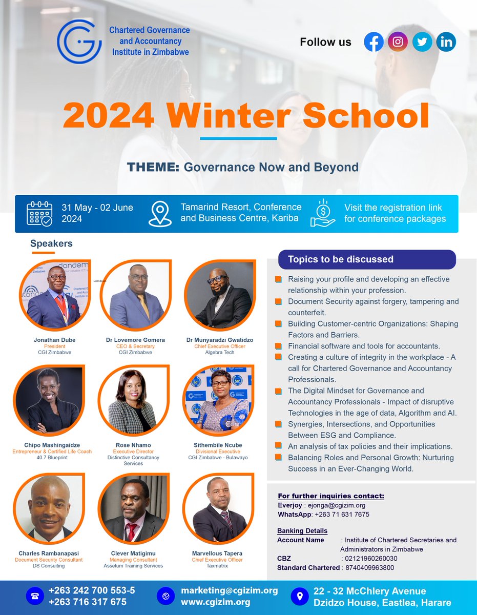 Join this year's winter school, themed 'Governance Now and Beyond'. Participating in the winter school will allow you to interact with business educators, thought leaders and professionals. Book your seat now at forms.office.com/r/9B8Au5wSFa #networking #governance #accounting #cgi