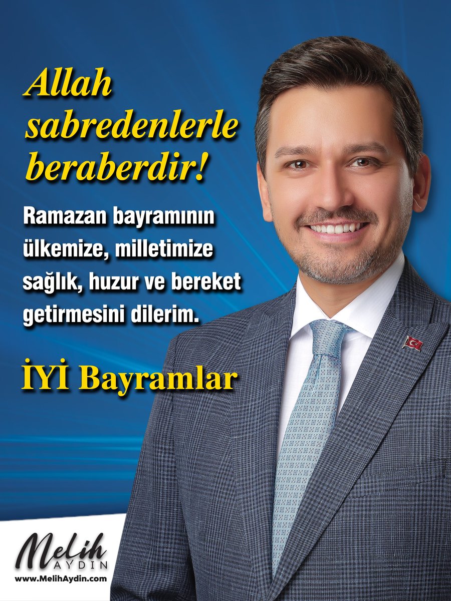 Allah sabredenlerle beraberdir! İYİ bayramlar dilerim. 🇹🇷