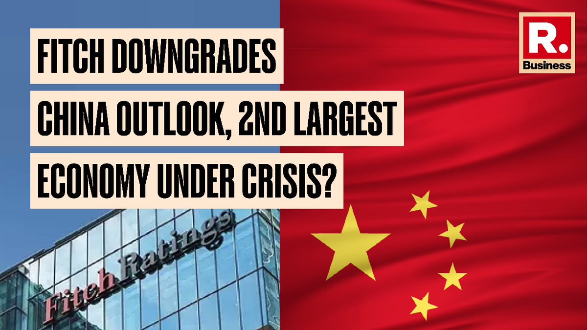 #Watch: Fitch Ratings has revised its outlook on China's sovereign credit rating to negative, citing concerns.
.
.
.
#RepublicBusiness | #Businessnews | #China | #Fitch | #CreditRating | #Economy |#PublicFinances | 

Watch: youtu.be/GjRrRoLI7wI