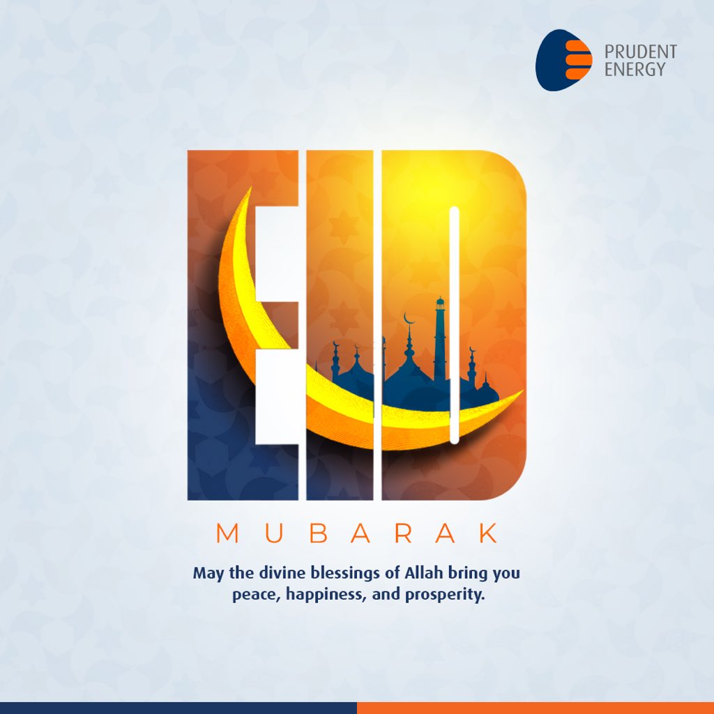May the divine blessings of Allah bring you peace, happiness, and prosperity.  

Eid Mubarak from all of us at prudent energy.