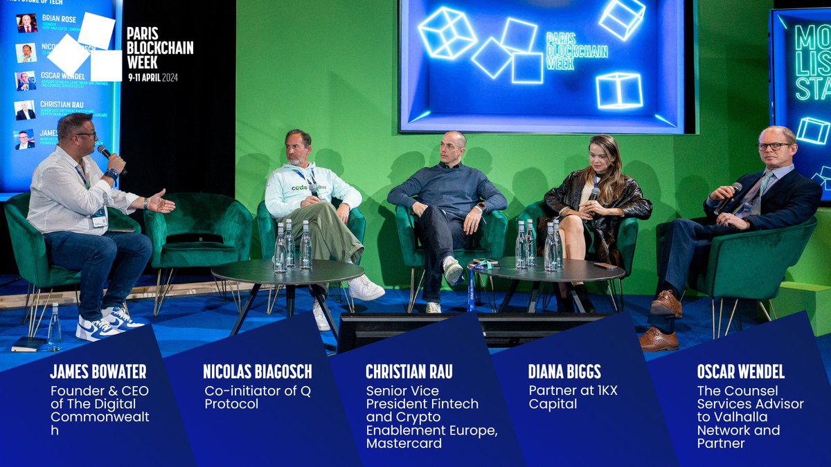 🌐 From #ParisBlockchainWeek: 'DAOs and Innovative Governance Models' dives into the transformative world of DAOs. Our panellists share insights on decentralised governance, accountability, and the future of organisational structures. 🚀 Panellists: 🗣️ Nicolas Biagosch,…