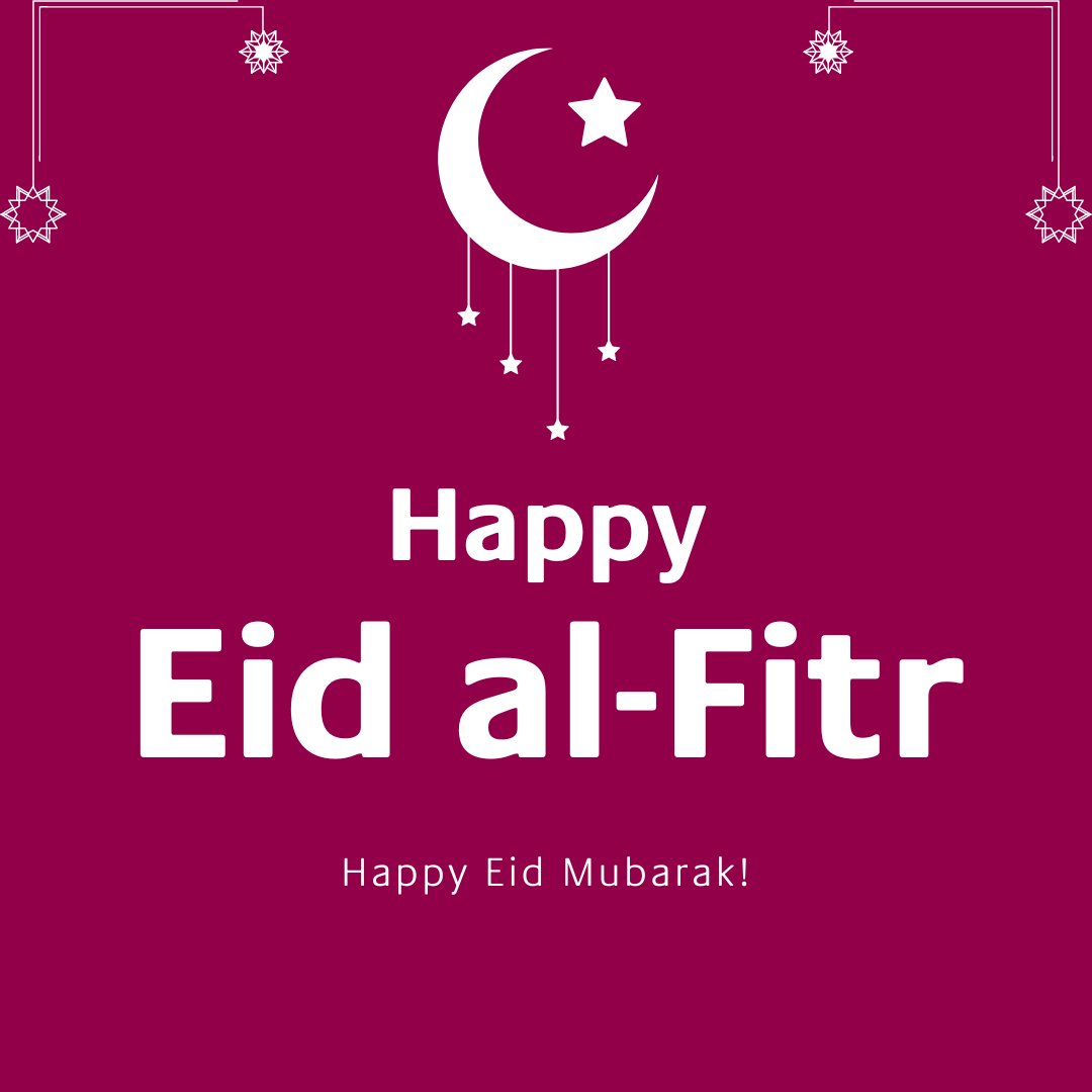Eid Mubarak to everyone who is celebrating. We wish you a very happy and peaceful Eid. #Eid2024 #EidMubarak