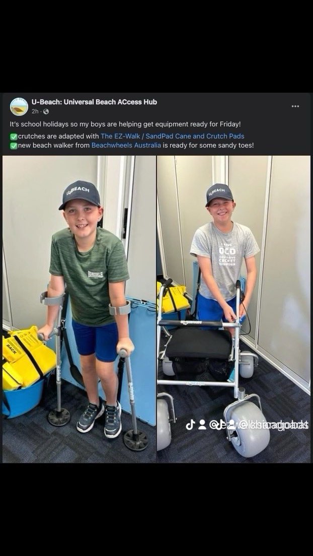 Great to see users benefitting from the EZWalk / SandPad!
#crutch
#crutches
#cane
#canes
#injury
#disability
#amputee
#brokenleg
#disabilitytravel
#disabilitysports
#disabilitylife
#crutcheslife
#handicap
#handicapped
#sports
#travelandleisure
#cruises
#vacation
#health
#leisure