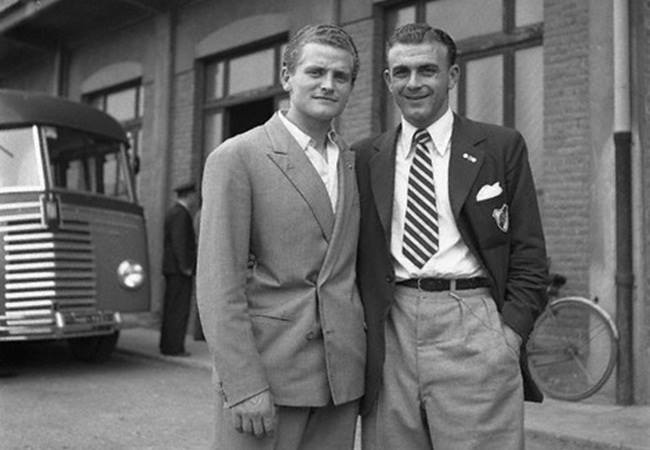 Boniperti y Di Stefano. Cuando las estrellas del fútbol todavía se vestían como señores.