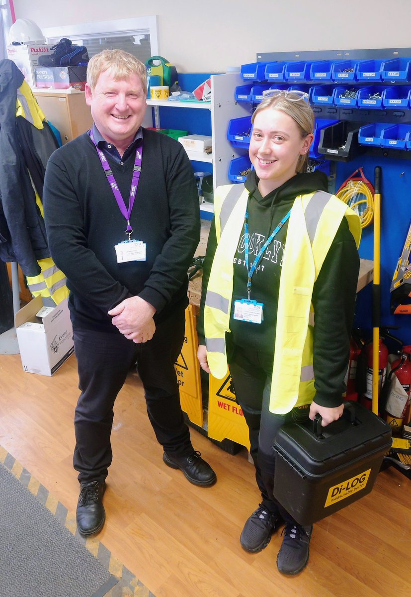 There are lots of great trade careers in the NHS. Chloe is training as an apprentice electrician and multi-skilled technician. We’re always proud to support people to fulfil their dreams, and Chloe will help us to keep vital services running! @PennineCareJobs #JoinUsBeYou
