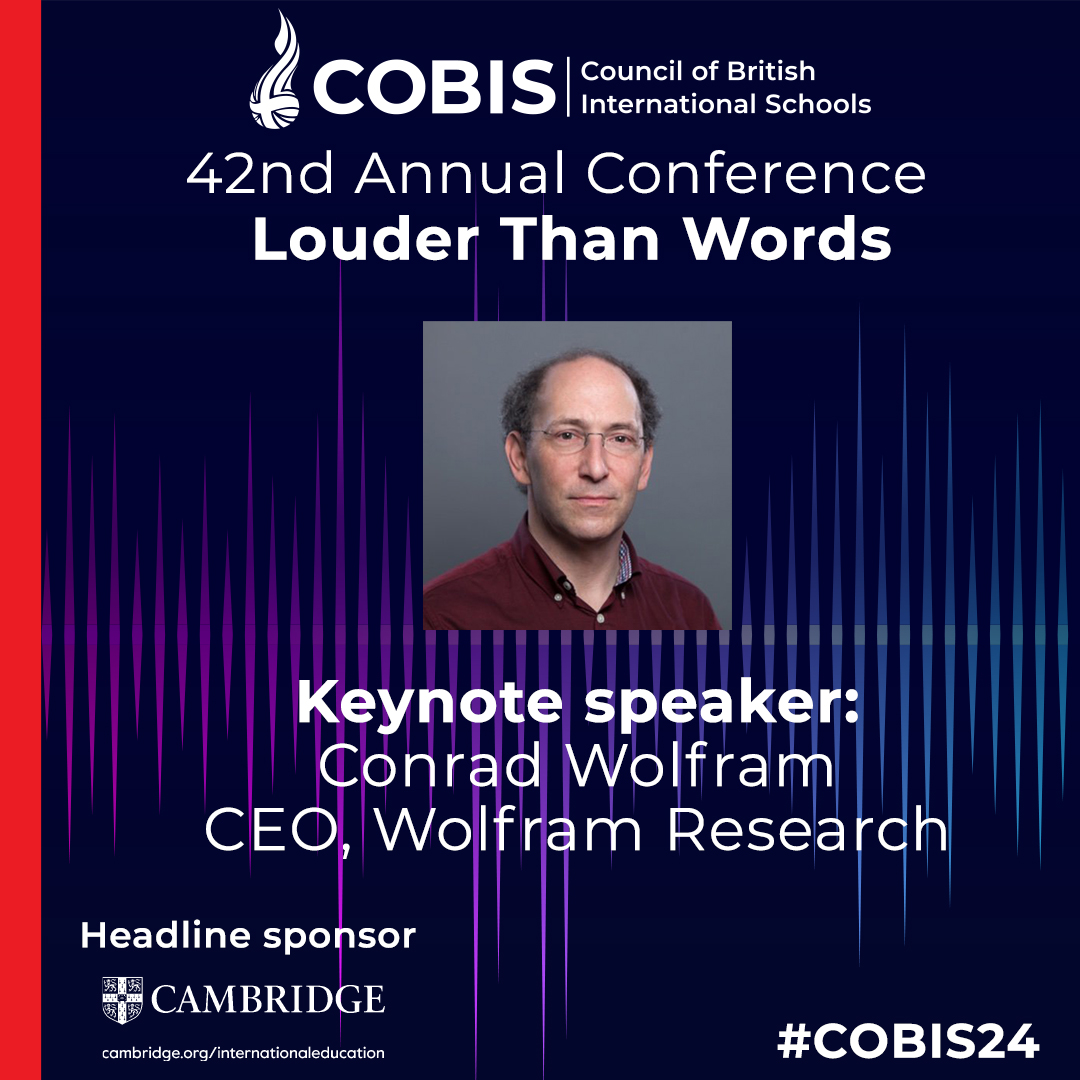 'The real world changed. How should education react?' Have a read of this blog, which is a taster of @conradwolfram’s upcoming session at the 42nd COBIS Annual Conference: cobis.org.uk/our-network/bl… #COBIS24