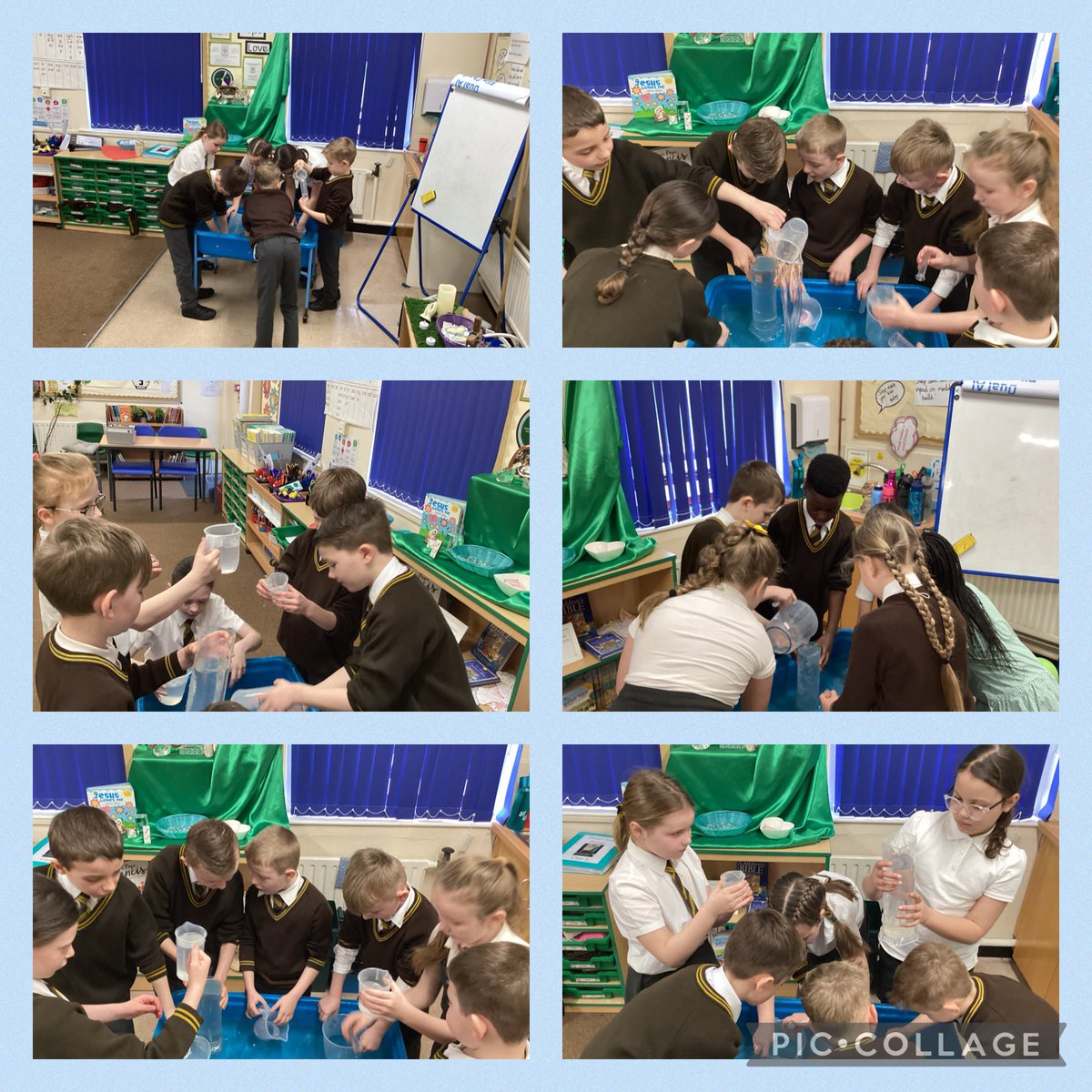 We have had a wonderful morning learning about mass and capacity. #StHerbertsMaths