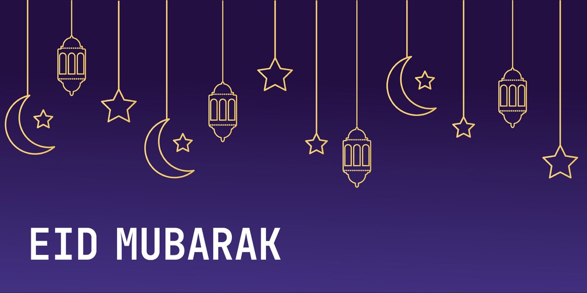 Wishing a happy Eid to all those celebrating. #EidMubarak