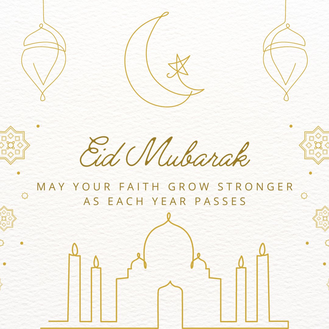 Eid Mubarak to all our students, staff and community who are celebrating!