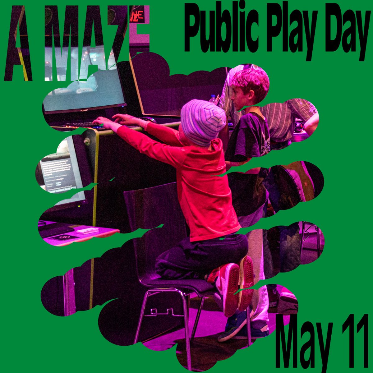 A MAZE. isn't just for gamedevs — on Sat May 11 we're inviting the genral public! Play the award-winnng games, talk to artists, participate in workshops, or enjoy a concert at our Public Play Day 🎮 (🚨 Kids under 12 have free access!) Tickets & Info ➡️ tinyurl.com/xujrsfz6