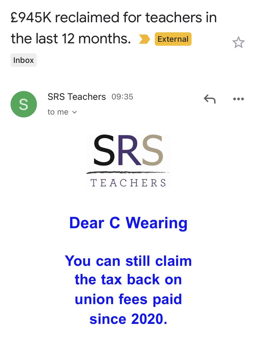Genuine question - has anyone actually successfully claimed money back using SRS teachers? I keep getting this email and wondering if it’s worthwhile.