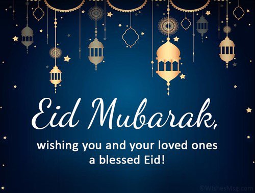 We would like to wish Eid Mubarak to all families, friends and colleagues from everyone at Denbigh Primary School.