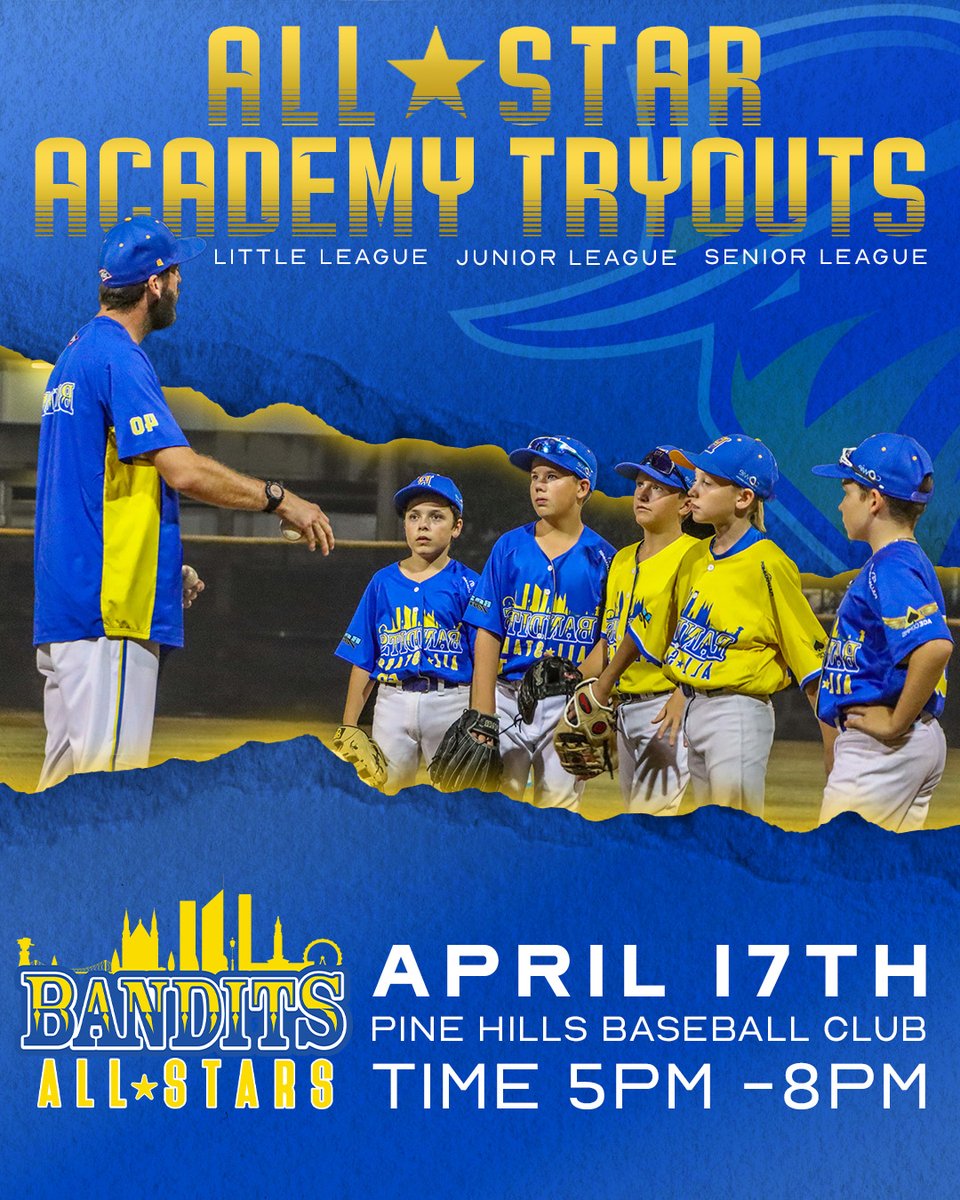 Don't miss out on your LAST CHANCE to secure a spot in the Bandits All Star Academy Invitational! 📅 Mark your calendars for April 17th and join us at Pine Hill Lighting Baseball Club from 5pm to 8pm. 🎟️ Click here to REGISTER NOW: revolutionise.com.au/brisbanebandit…