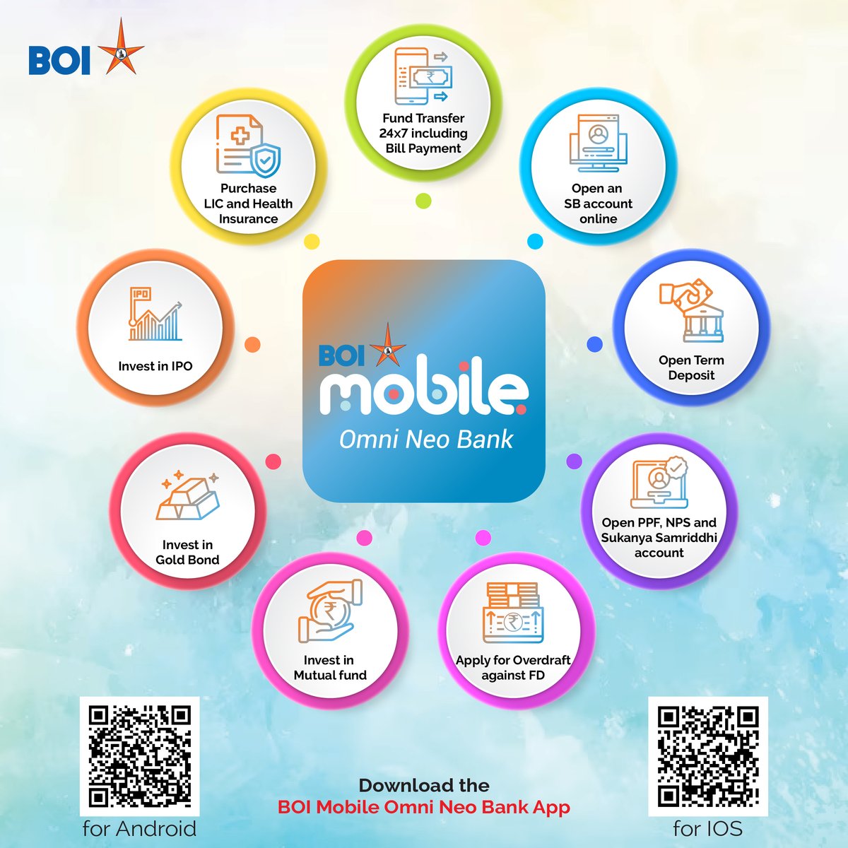 Instant Banking, Effortless Living! Download the BOI Mobile Omni Neo Bank App to enjoy features like account management, quick payments, transaction history, and more. No queues, just convenience! Download the app now: Google Play Store: bit.ly/44Mdt2Y App store: