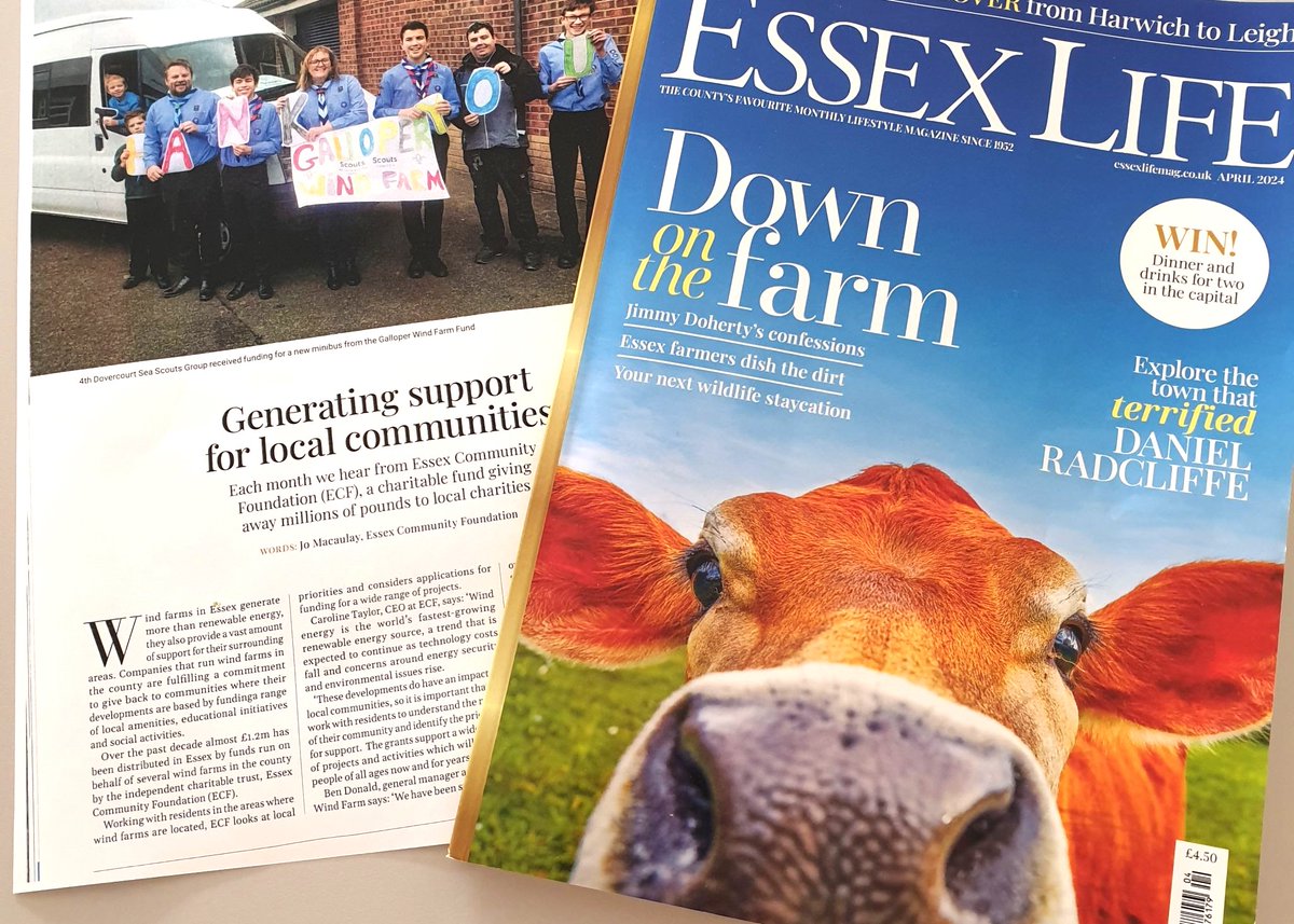 How are wind farms supporting local communities? Our latest article in @Essexlife magazine highlights how we work with wind farms and local residents to ensure communities benefit. Read it here or pick up your copy of April's issue: bit.ly/4az9pH7